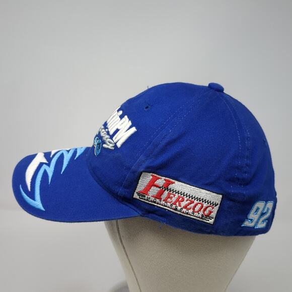 Excedrin PM Racing Herzog Motorsports Baseball Cap Blue One Size American Needle - Picture 3 of 10